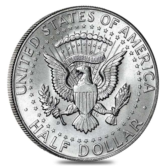 $10 Face Value 1964 Kennedy Half Dollars 90% Silver 20-Coin Roll (Circulated)