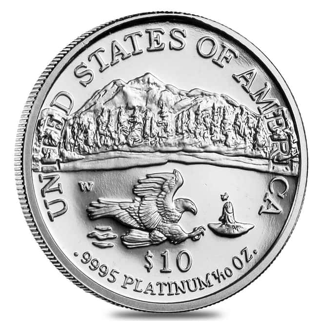 2002 W 1/10 oz Platinum Proof Eagle W/Box & COA 