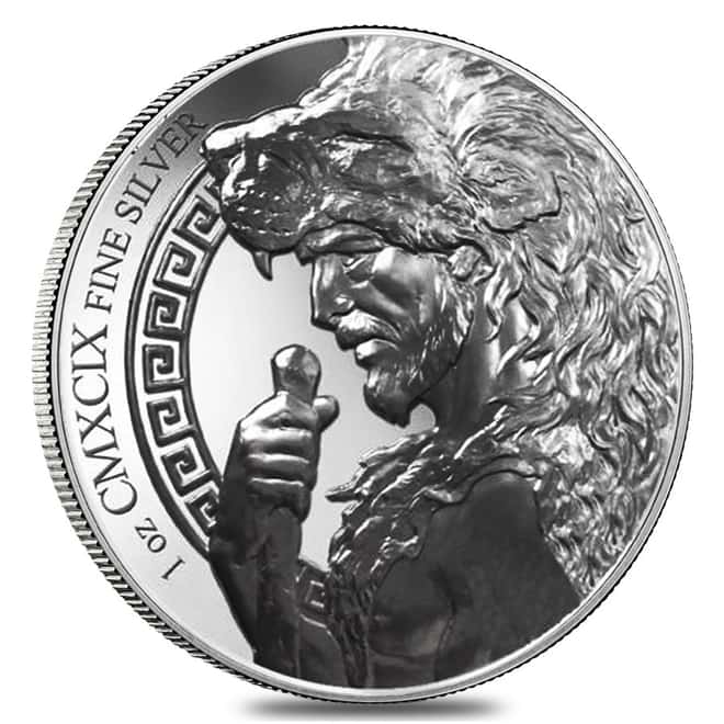 1 oz Hercules Eleventh Labor - Apples of Hesperides Silver Round
