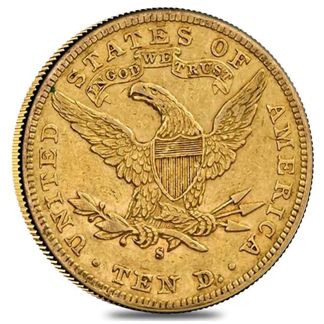 $10 Liberty Gold Eagle Coin (Cleaned)