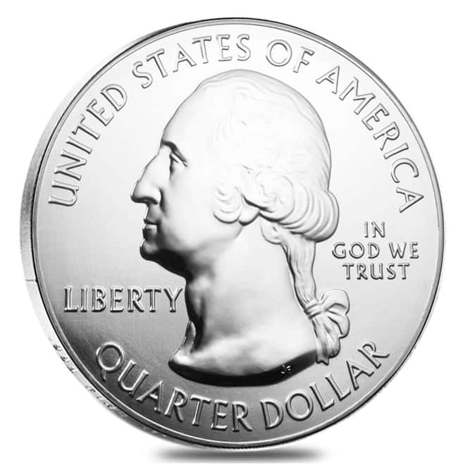 2014 5 oz ATB Silver Great Smoky Mountains Coin
