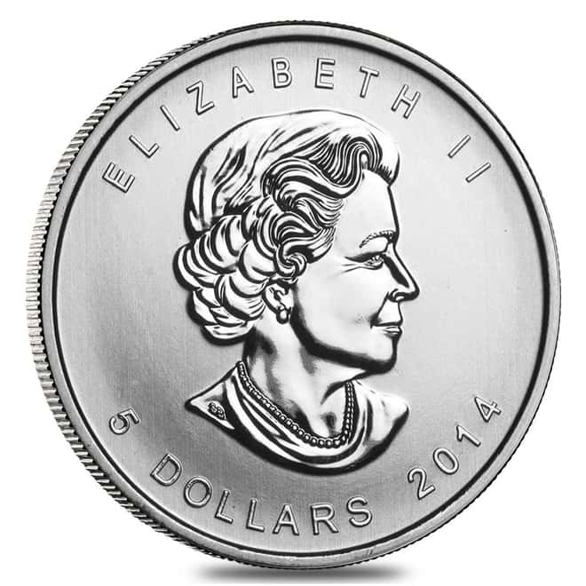 Roll of 25 - Five Blessings 2014 1 oz Silver Canadian Coin