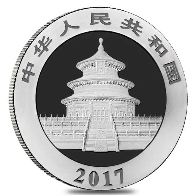 2017 150 gram Chinese Silver Panda 50 Yuan .999 Fine Proof (w/Box & COA)