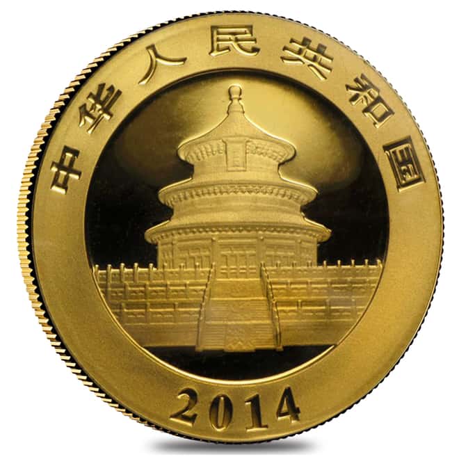 2014 1 oz Chinese Gold Panda BU (Sealed)