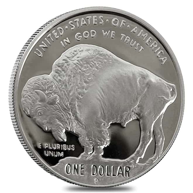 2001-P Proof Silver American Buffalo $1 Coin (w/ Box)