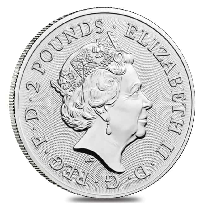 2021 Great Britain 1 oz Silver Music Legends David Bowie Coin .999 Fine BU