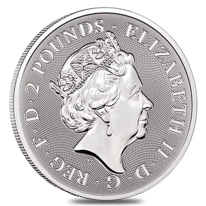 Roll of 25 - 2021 Great Britain 1 oz Silver Valiant Coin .9999 Fine BU (Tube, Lot of 25)