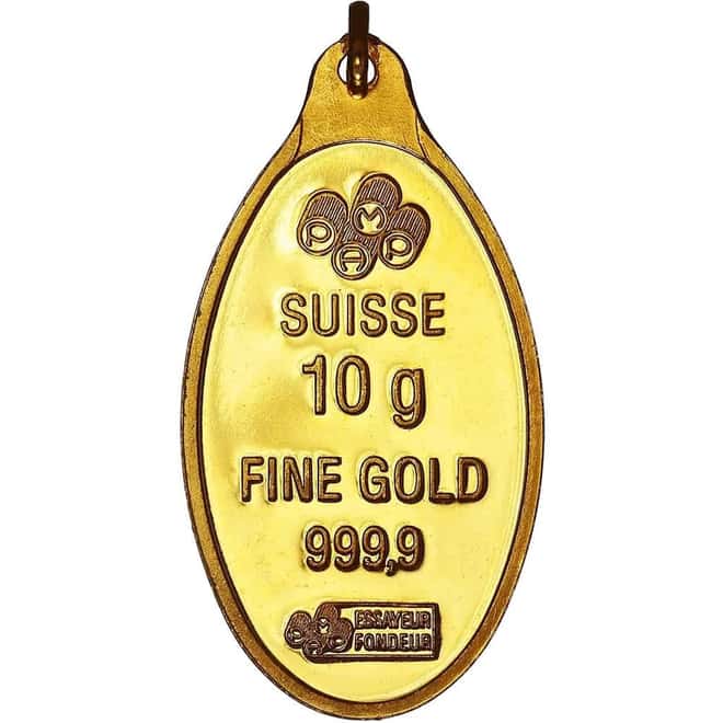 10 Gram PAMP Suisse Gold Rosa Pendant (Secondary Market)