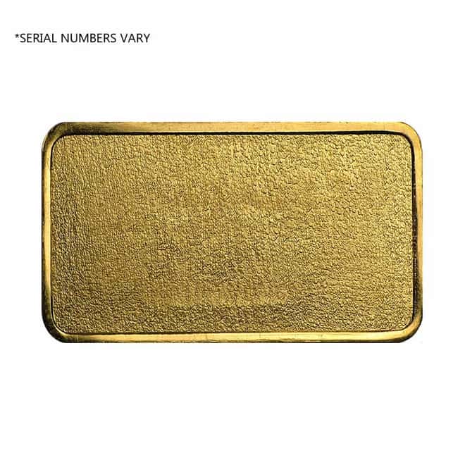 1/2 oz Engelhard Gold Vintage Bar Frosted Back .9995+ Fine (Secondary Market)