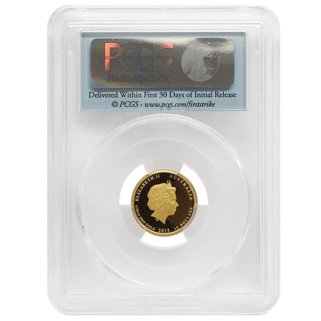 2013 1.35 oz Proof Gold Lunar Year of The Snake Australia Perth Mint 3-Coin Set PCGS PF 69 FS