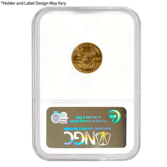 1/10 oz $5 Gold American Eagle NGC Gem Unc (Random Year)