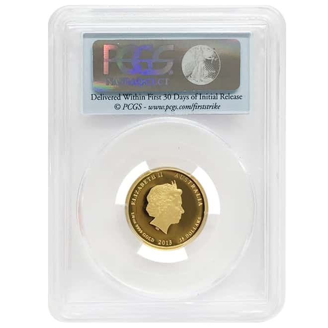 2013 1.35 oz Proof Gold Lunar Year of The Snake Australia Perth Mint 3-Coin Set PCGS PF 69 FS