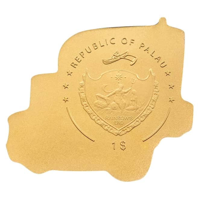 1/2 gram Gold The Journey - Golden Truck King of the Road Palau Coin .9999 Fine