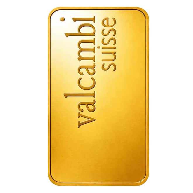 1/2 oz Gold Bar Valcambi Suisse .9999 Fine (in Assay)