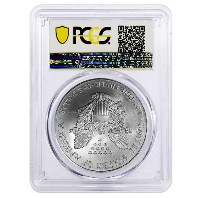 1996 1 oz Silver American Eagle $1 Coin PCGS MS 69