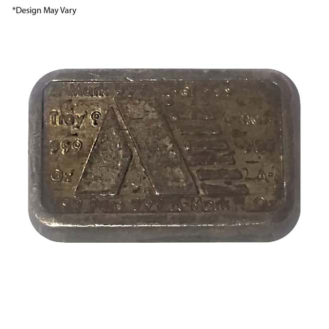 1 oz A-Mark USVI Ingot Co Silver Bar .999 Fine (Random Designs)