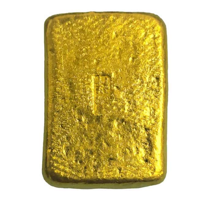 1.1948 oz 1 Tael Chinese Biscuit Gold Bar .991 Fine