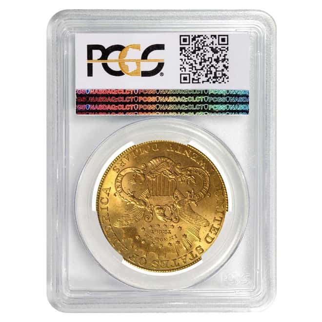 1904 $20 Liberty Head Double Eagle Gold Coin PCGS MS 63