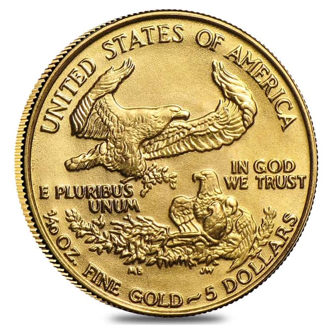 1986 1/10 oz Gold American Eagle BU (MCMLXXXVI) - First Year of Issue