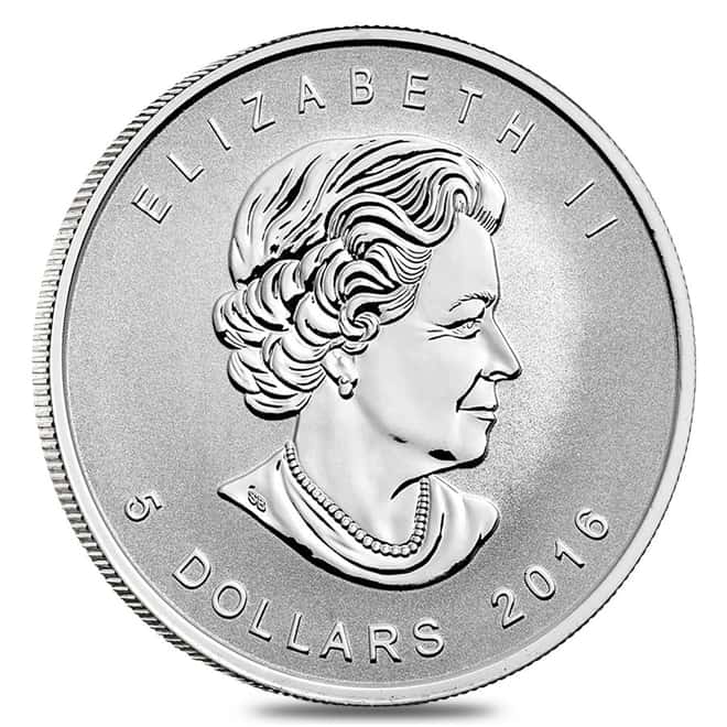 2016 1 oz Silver Canadian Maple Leaf Bigfoot Privy Reverse Proof $5 Coin BU