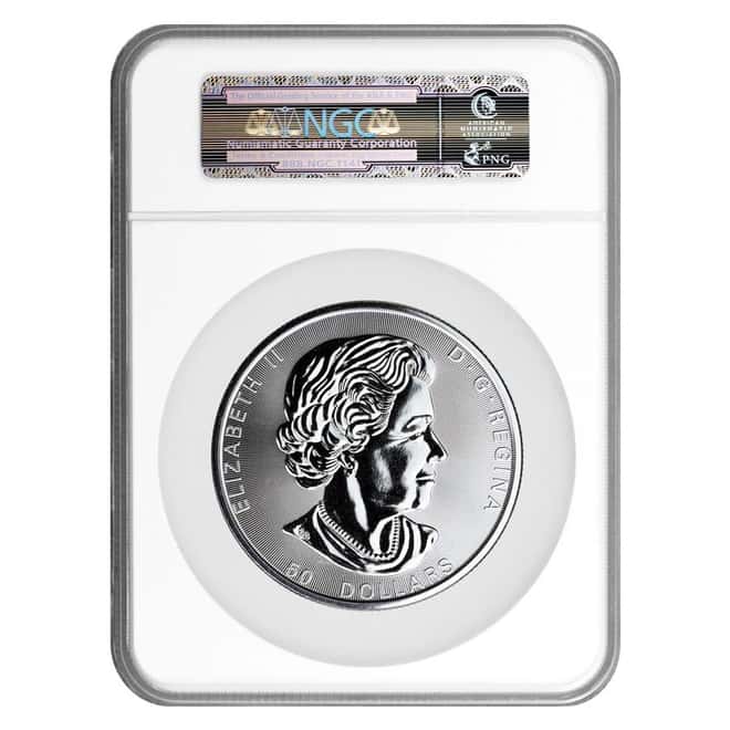 2017 10 oz Canadian Magnificent Silver Maple Leaf NGC MS 69 First Day of Issue