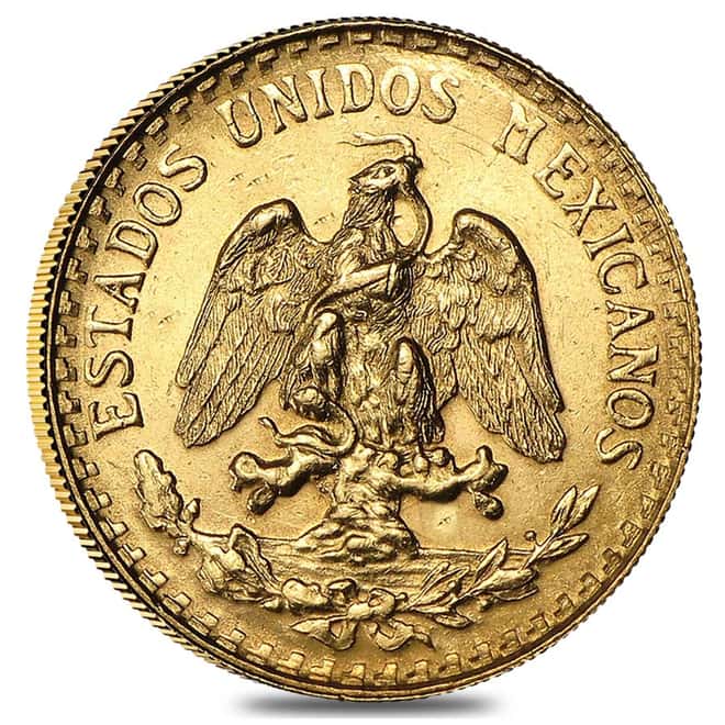 2 Pesos Mexican Gold Coin (Abrasions, Random Year)