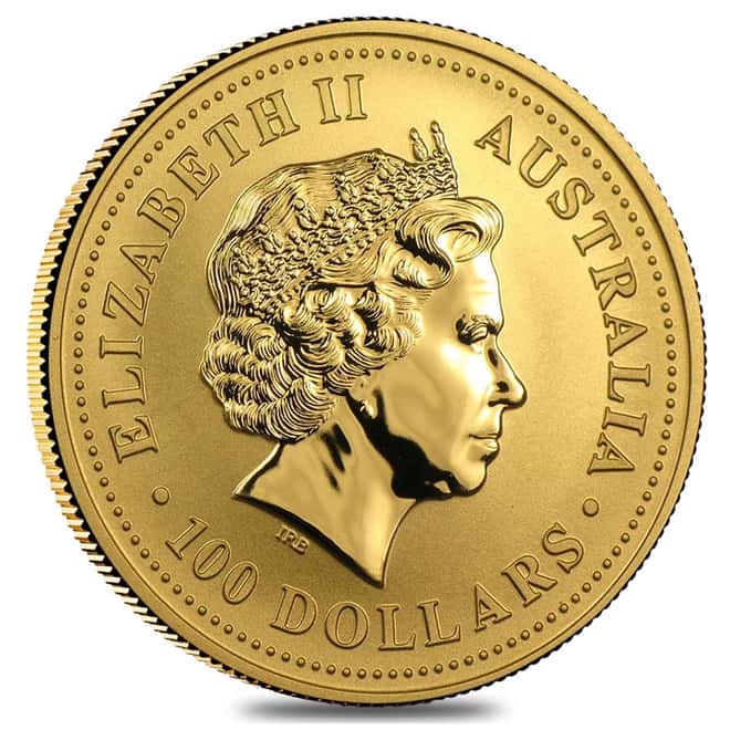 2004 1 oz Australian Gold Kangaroo Perth Mint Coin .9999 Fine BU In Cap