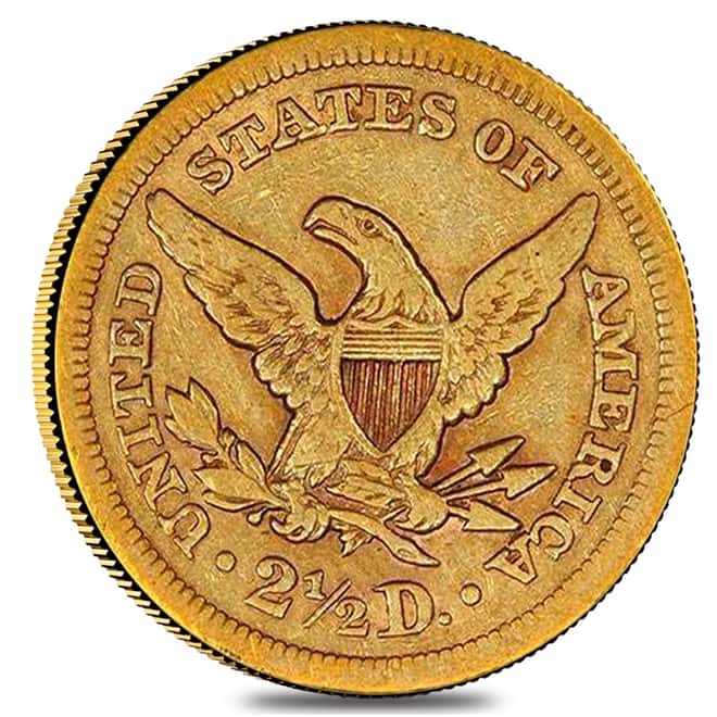 1851 $2.5 Gold Quarter Eagle Liberty Head NGC VF Details