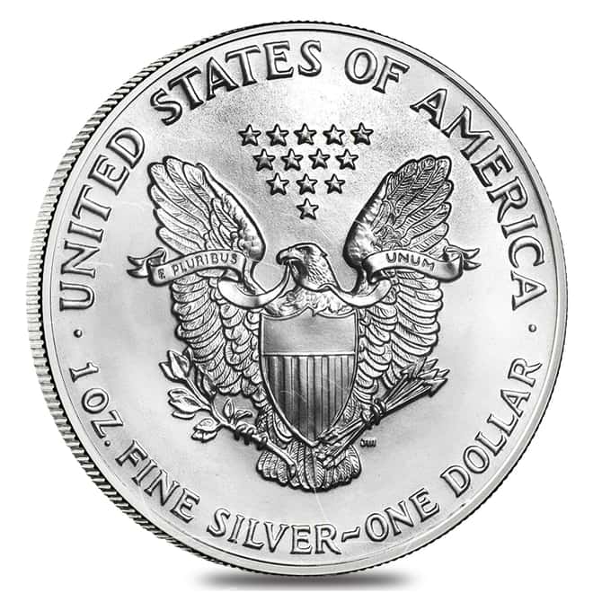 1986 1 oz Silver American Eagle Abrasions