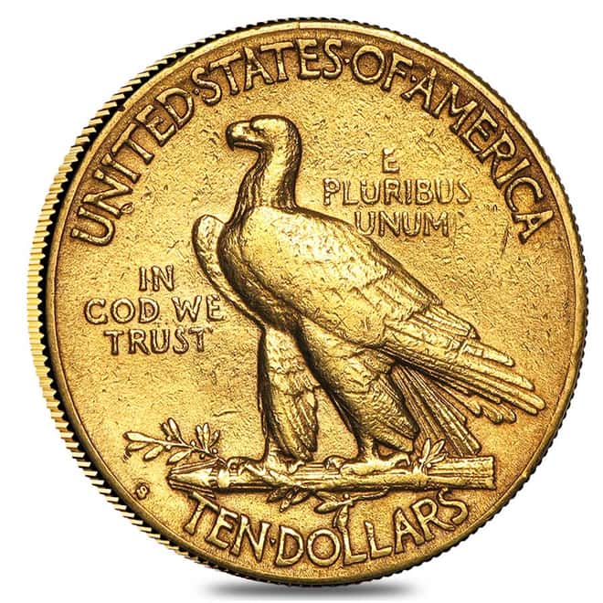 $10 Gold Eagle Indian Head - Polished or Cleaned (Random Year)