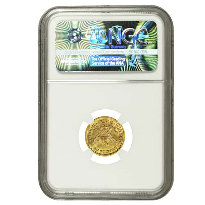 1879 $2.5 Liberty Head Quarter Eagle Gold Coin NGC AU 58   