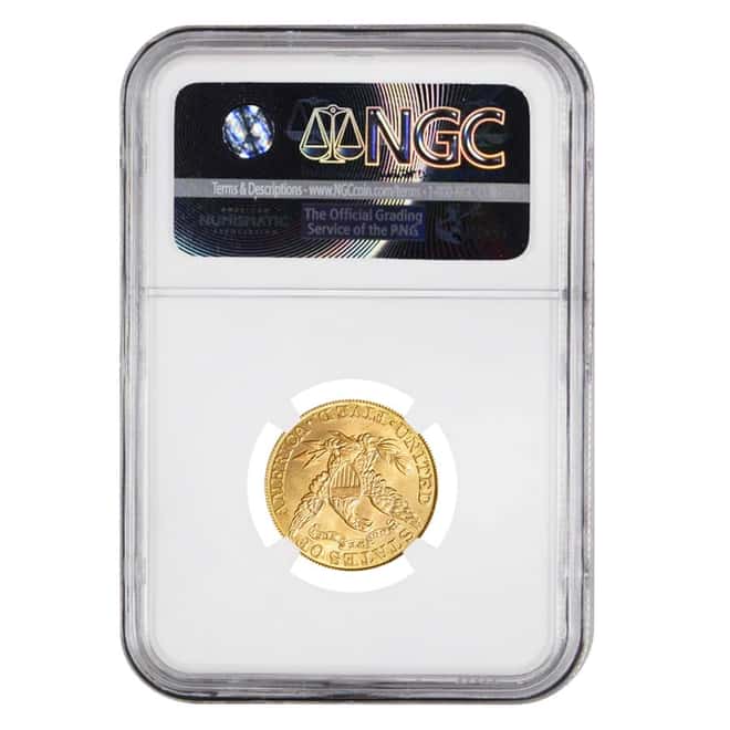 1907 $5 Liberty Head Half Eagle Gold Coin NGC MS 63