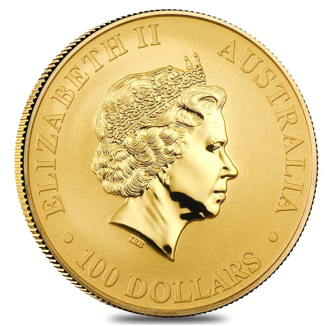 2015 1 oz Australian Gold Kangaroo Perth Mint Coin .9999 Fine BU In Cap
