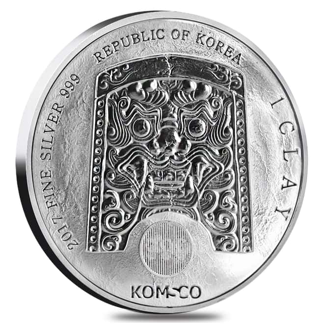 2017 1 oz South Korea Silver Chiwoo Cheonwang Medal BU