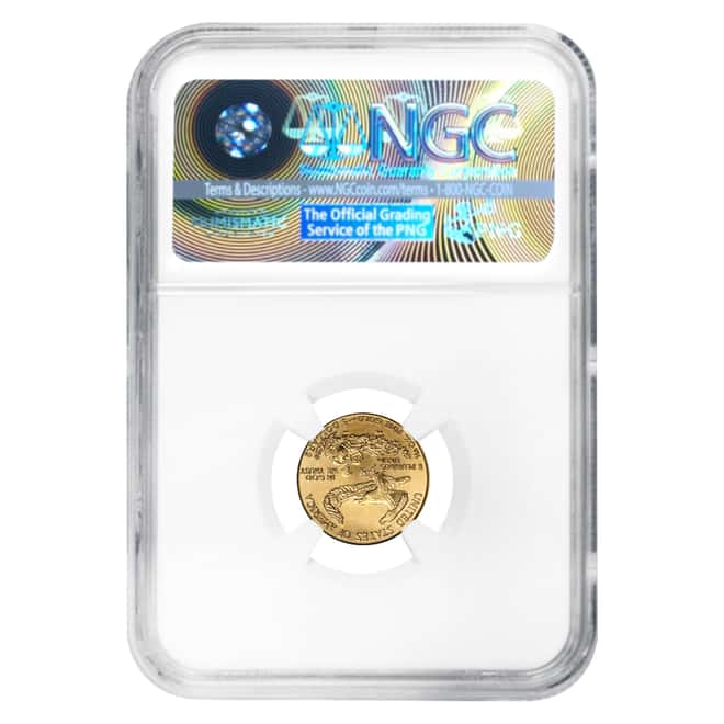 2015 1/10 oz $5 Gold American Eagle NGC MS 69 First Releases Wide Reeds