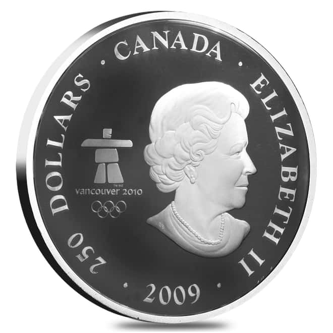 2009 Canada 1 Kilo Proof Silver $250 Olympic Games The Canada of Today (w/Box & COA)