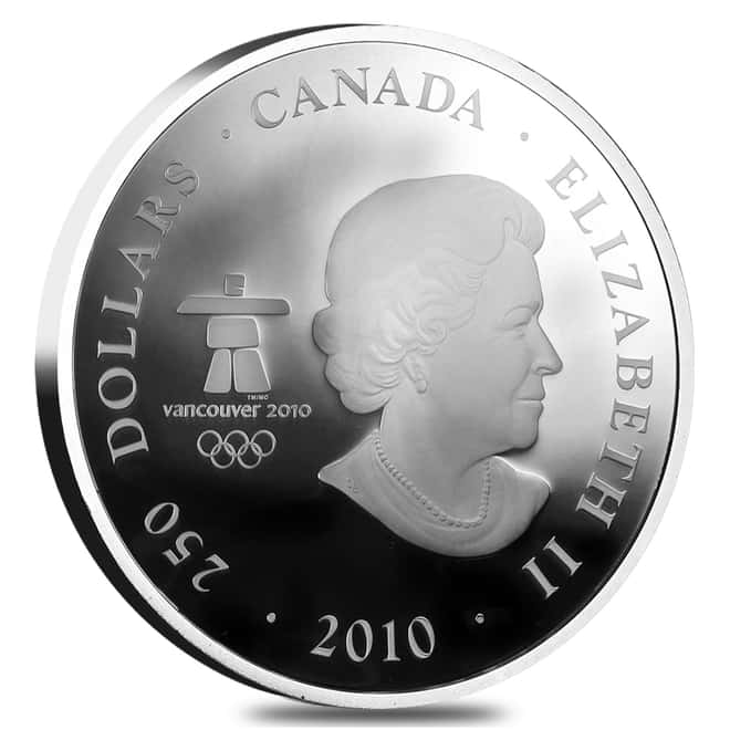 2010 Canada 1 Kilo Proof Silver $250 Olympic Games The Eagle (w/Box & COA) 