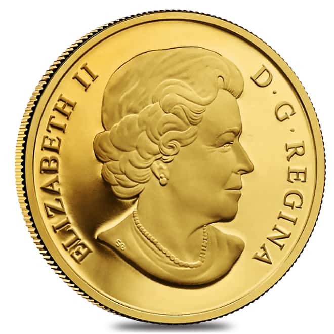2013 1.125 oz $350 Canadian Iconic Polar Bear Proof Gold Coin .99999 Fine (w/Box & COA)