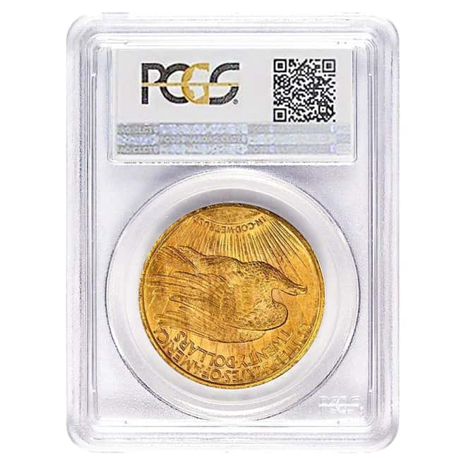 $20 Gold Double Eagle Saint Gaudens PCGS MS 60 (Random Year)