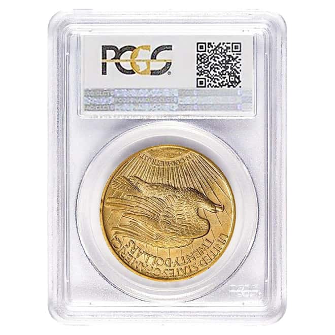 $20 Gold Double Eagle Saint Gaudens PCGS MS 62 (Random Year)