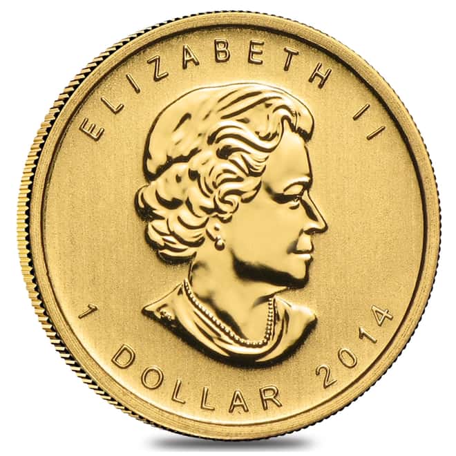 2014 1/20 oz Canadian Gold Maple $1 Coin