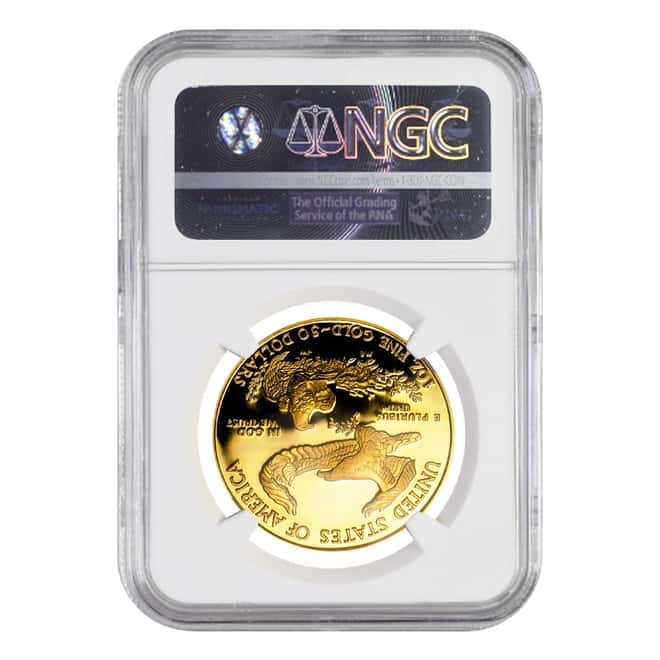 2008 W 1 oz $50 Proof Gold American Eagle NGC PF 70 UCAM