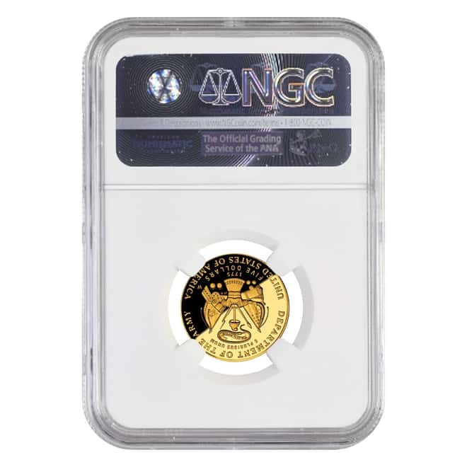 2011 W Gold $5 Proof Commemorative US Army NGC PF 70 UCAM