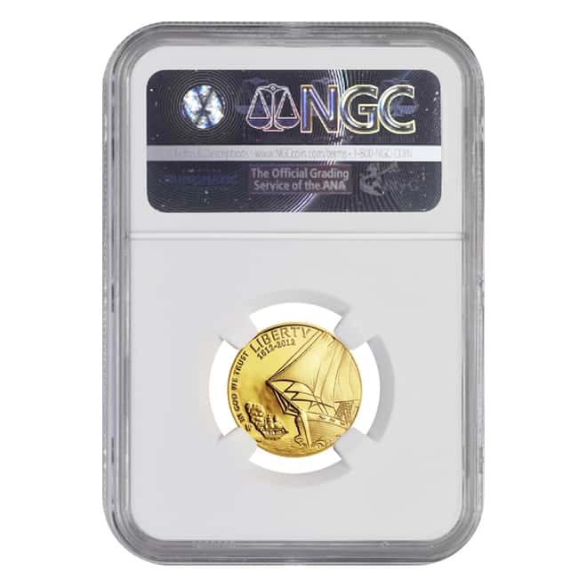 2012 W Gold $5 Commemorative Star Spangled Banner NGC MS 70