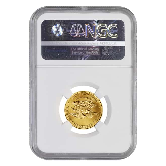 1995 W Gold $5 Commemorative Civil War NGC MS 70