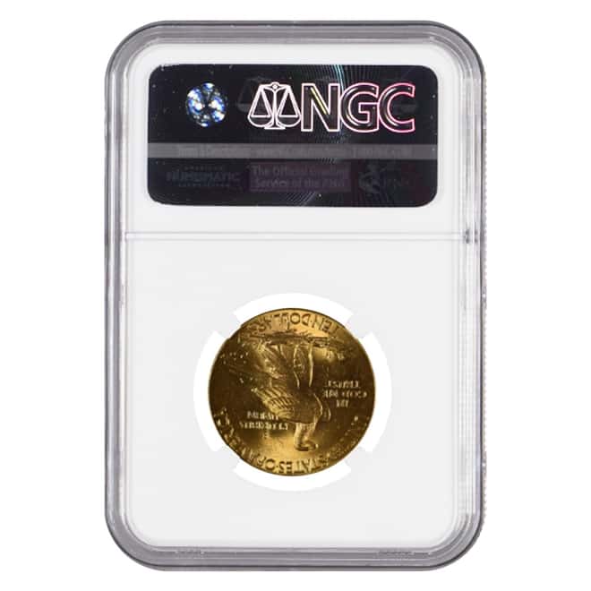 1915 $10 Indian Head Gold Eagle Coin NGC MS 62+