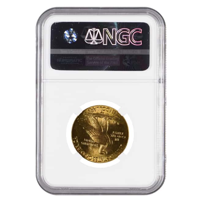1913 $10 Indian Head Gold Eagle Coin NGC MS 62