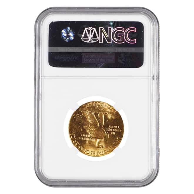 1915 S $10 Indian Head Gold Eagle Coin NGC AU 55