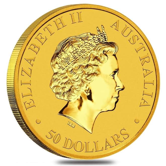 2018 1/2 oz Australian Gold Kangaroo Perth Mint Coin .9999 Fine BU In Cap