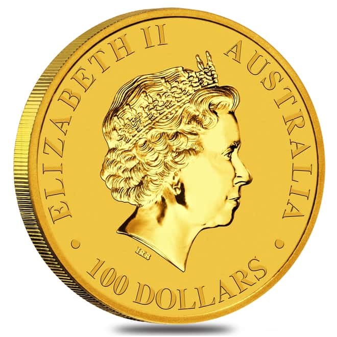 2018 1 oz Australian Gold Kangaroo Perth Mint Coin .9999 Fine BU In Cap